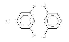 Chemical Structure for 2,2',4,6,6'-Pentachlorobiphenyl