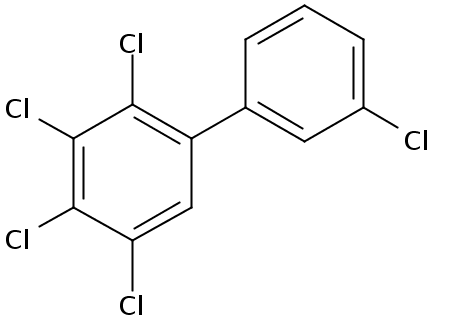 Chemical Structure for 2,3,3',4,5-Pentachlorobiphenyl Solution
