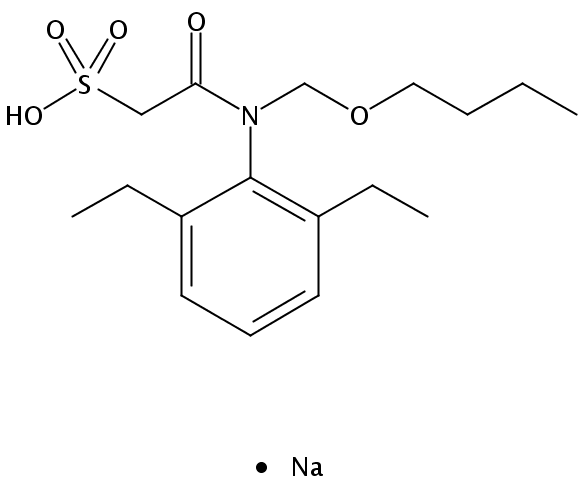Chemical Structure for Butachlor ESA sodium salt