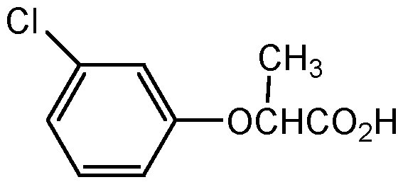 Chemical Structure for 2-(3-Chlorophenoxy)propionic acid
