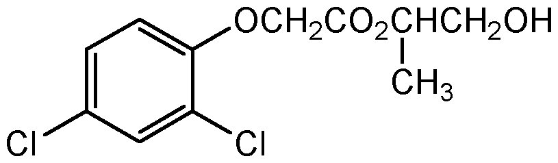 Chemical Structure for 2,4-D propylene glycol ester