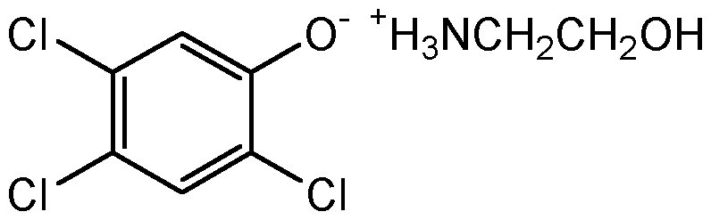 Chemical Structure for 2,4,5-Trichlorophenol ethanolamine salt