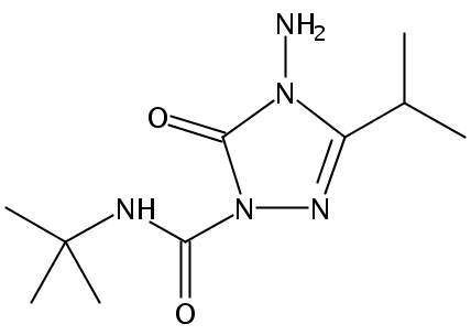 Chemical Structure for Amicarbazone