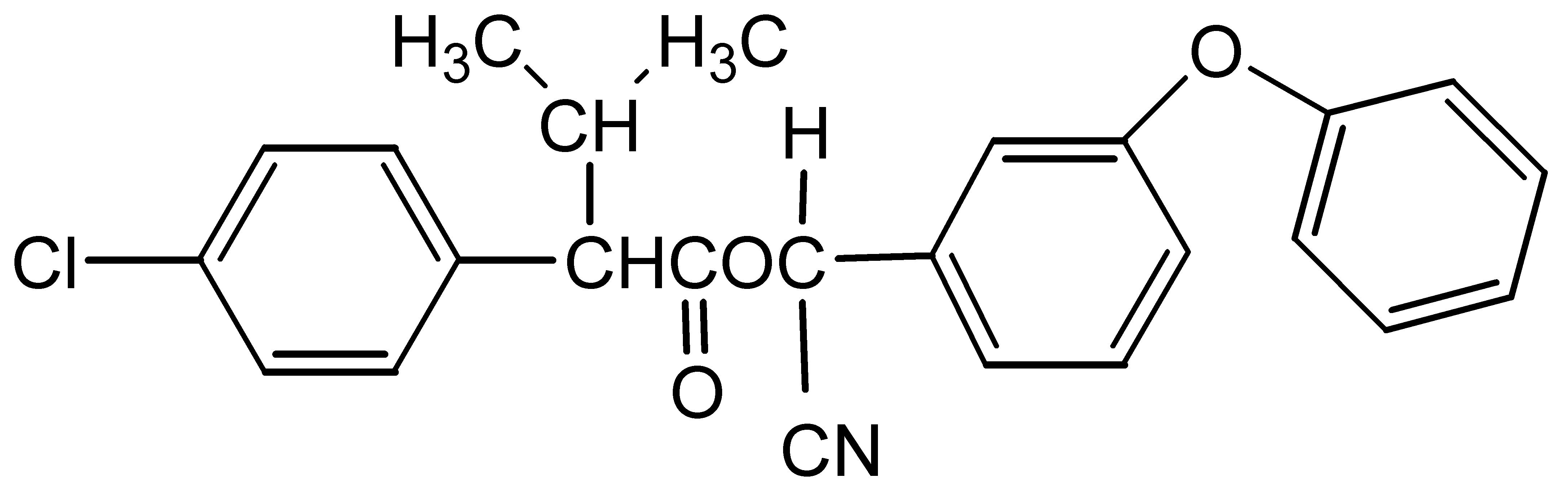 Chemical Structure for Fenvalerate