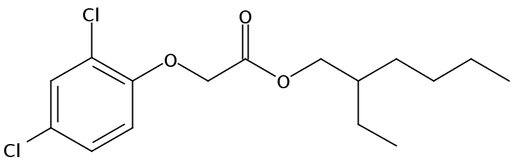 Chemical Structure for 2,4-D 2-ethylhexyl ester Solution