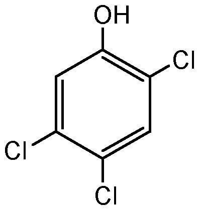 Chemical Structure for 2,4,5-Trichlorophenol Solution